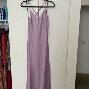 Purple Forever 21 Silk-like Maxi Dress